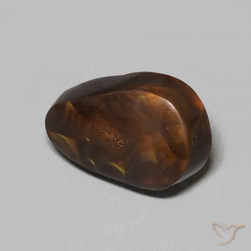 Agate de feu Multicolore naturelle Fantaisie, 6.73 ct, Opaque
