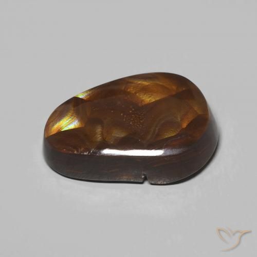 Agate de feu Multicolore naturelle Fantaisie, 6.73 ct, Opaque