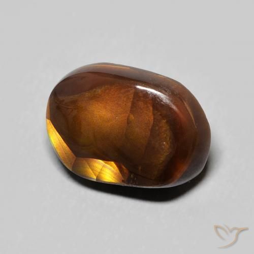 Agate de feu Multicolore naturelle Fantaisie, 4.35 ct, Opaque