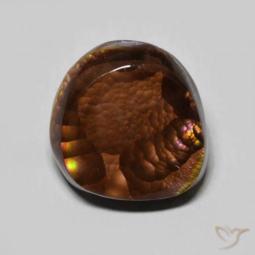 6.14ct Naturel Multicolore Agate de feu, Fantaisie, Opaque