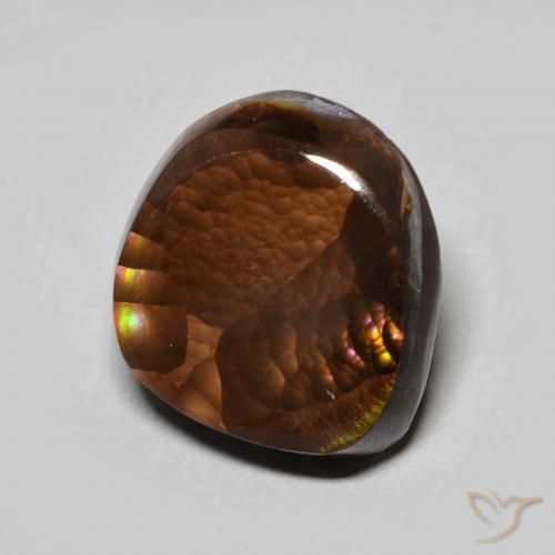 Agate de feu Multicolore naturelle Fantaisie, 6.14 ct, Opaque