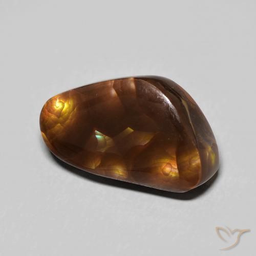 Agate de feu Multicolore naturelle Fantaisie, 8.42 ct, Opaque