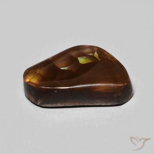 Agate de feu Multicolore naturelle Fantaisie, 8.42 ct, Opaque