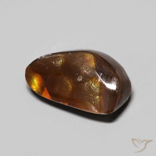 Agate de feu Multicolore naturelle Fantaisie, 3.62 ct, Opaque