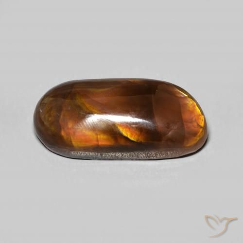 Agate de feu Multicolore naturelle Fantaisie, 7.37 ct, Opaque