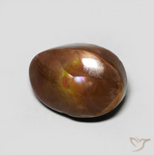 Agate de feu Multicolore naturelle Fantaisie, 6.64 ct, Opaque