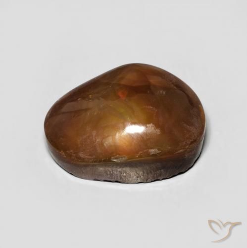 Agate de feu Multicolore naturelle Fantaisie, 6.64 ct, Opaque
