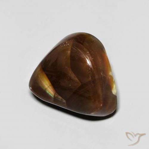 Agate de feu Multicolore naturelle Fantaisie, 6.59 ct, Opaque