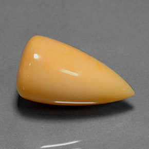 Opale de feu orange naturelle transparent, 12,40 ct, transparent / translucide
