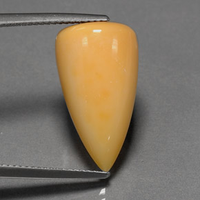 Opale de feu orange naturelle transparent, 12,40 ct, transparent / translucide