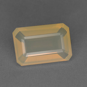 Opale de feu Blanc Jaune naturelle Transparent, 3.40 ct, Transparent / Translucide