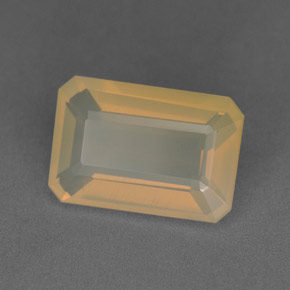 Opale de feu Blanc Jaune naturelle Transparent, 3.40 ct, Transparent / Translucide