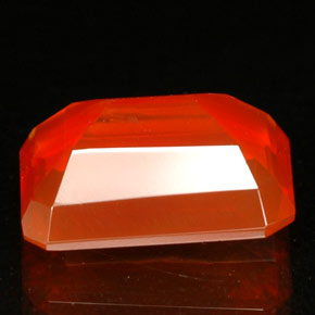 Opale de feu orange naturelle transparent, 1,92 ct, transparent / translucide