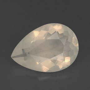 Opale de feu jaune naturelle transparent, 3,25 ct, transparent / translucide