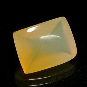 Opale de feu Blanc Jaune naturelle Transparent, 4.17 ct, Transparent / Translucide