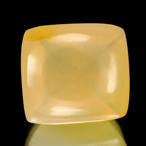 Opale de feu jaune naturelle transparent, 2,45 ct, transparent / translucide