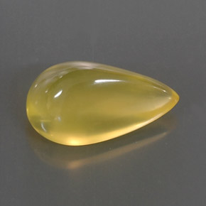 Opale de feu jaune naturelle transparent, 4,90 ct, transparent / translucide
