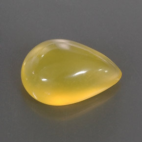 Opale de feu jaune naturelle transparent, 4,75 ct, transparent / translucide