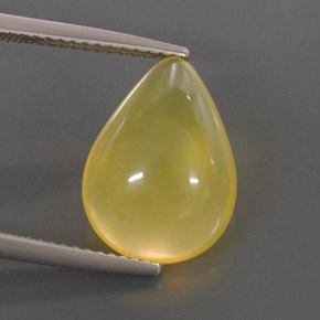 Opale de feu jaune naturelle transparent, 4,75 ct, transparent / translucide