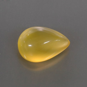 Opale de feu jaune naturelle transparent, 3,67 ct, transparent / translucide