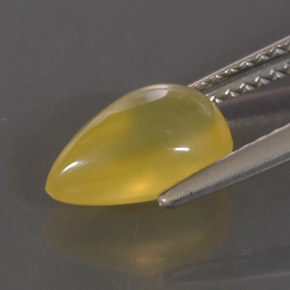 Opale de feu jaune naturelle transparent, 2,06 ct, transparent / translucide