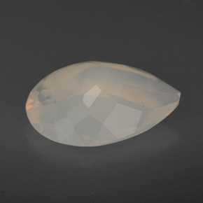 Opale de feu jaune naturelle transparent, 4,41 ct, transparent / translucide