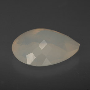 Opale de feu jaune naturelle transparent, 4,47 ct, transparent / translucide