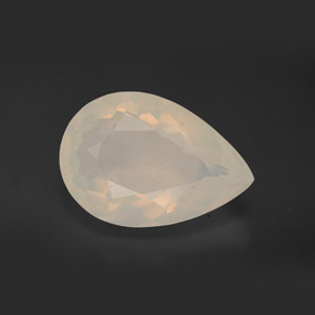 Opale de feu jaune naturelle transparent, 4,60 ct, transparent / translucide