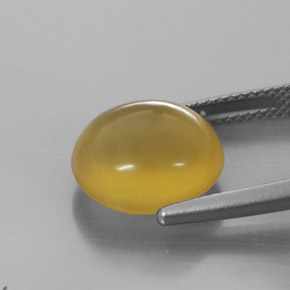 Opale de feu Jaune naturelle Transparent, 5.28 ct, Transparent / Translucide