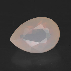 Opale de feu jaune naturelle transparent, 3,45 ct, transparent / translucide