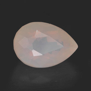 Opale de feu jaune naturelle transparent, 3,45 ct, transparent / translucide