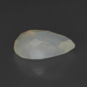 Opale de feu blanc naturelle transparent, 8,35 ct, transparent / translucide