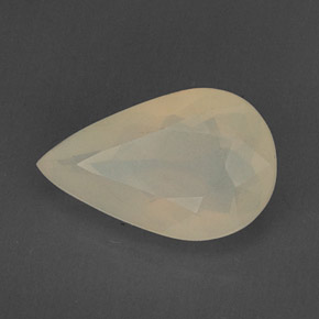 Opale de feu jaune naturelle transparent, 5,48 ct, transparent / translucide
