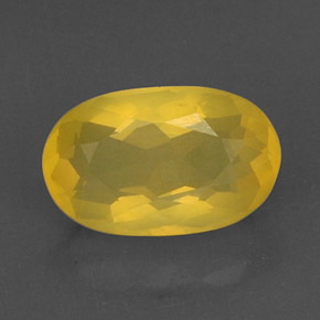 Opale de feu jaune naturelle transparent, 4,83 ct, transparent / translucide