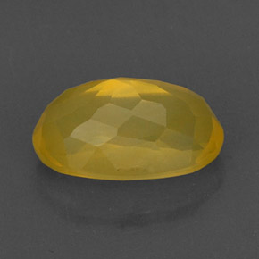 Opale de feu jaune naturelle transparent, 4,83 ct, transparent / translucide