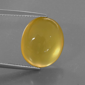 Opale de feu jaune naturelle transparent, 8,99 ct, transparent / translucide