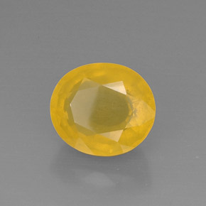 Opale de feu orange naturelle transparent, 5,27 ct, transparent / translucide