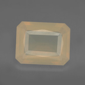 Opale de feu orange naturelle transparent, 4,72 ct, transparent / translucide