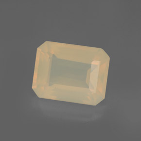 Opale de feu orange naturelle transparent, 2,88 ct, transparent / translucide