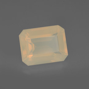 Opale de feu orange naturelle transparent, 2,88 ct, transparent / translucide