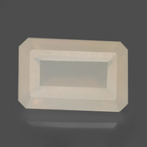 Opale de feu jaune naturelle taille émeraude, 6,52 ct, translucide