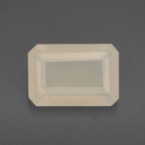 Opale de feu blanc naturelle transparent, 2,21 ct, transparent / translucide
