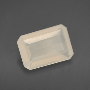 Opale de feu blanc naturelle transparent, 2,21 ct, transparent / translucide