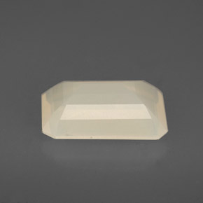 Opale de feu blanc naturelle transparent, 2,21 ct, transparent / translucide