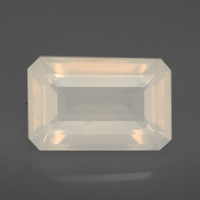 Opale de feu blanc naturelle transparent, 3,76 ct, transparent / translucide