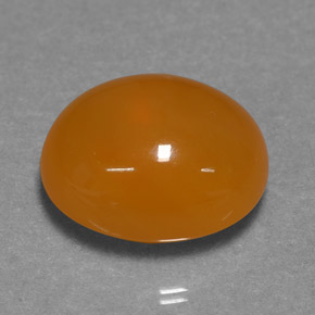 Opale de feu Orange naturelle Coupe ovale, 6.07 ct, Translucide