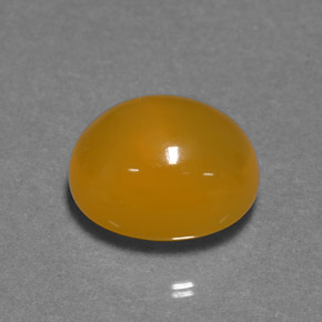 Opale de feu Jaune orange naturelle Coupe ovale, 6.94 ct, Translucide
