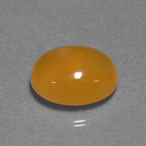 Opale de feu orange naturelle coupe ovale, 4,29 ct, translucide