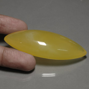 Opale de feu jaune naturelle marquise, 139,55 ct, translucide