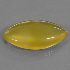 Opale de feu jaune naturelle marquise, 41,15 ct, translucide